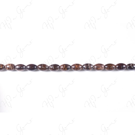 Bronzite Rice Beads