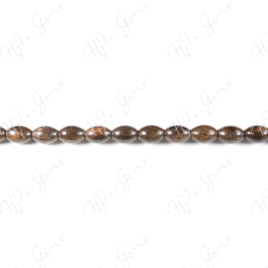 Bronzite Rice Beads