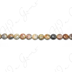 Crazy Agate Coin Beads