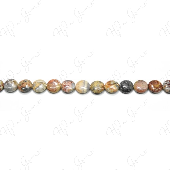 Crazy Agate Coin Beads