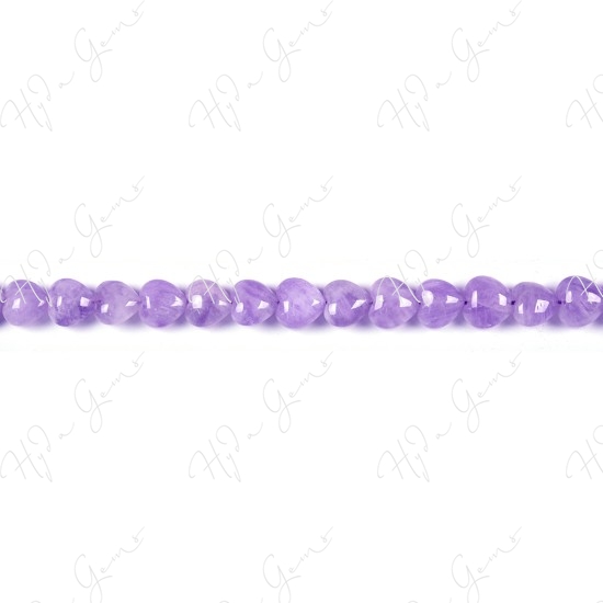 Cape Amethyst Heart Beads