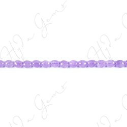 Cape Amethyst Flat Oval Beads