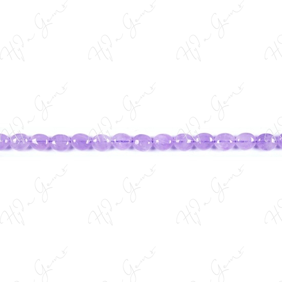 Cape Amethyst Flat Oval Beads