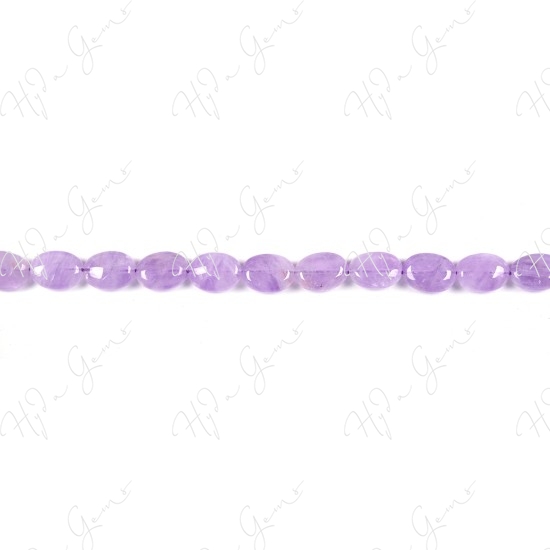 Cape Amethyst Flat Oval Beads