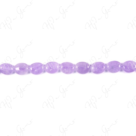 Cape Amethyst Flat Oval Beads