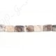 White Crazy Agate Flat Rectangle Beads