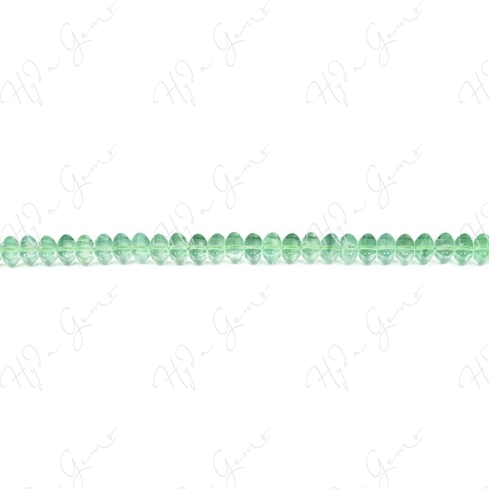 Green Fluorite 4-Face Lattern Beads