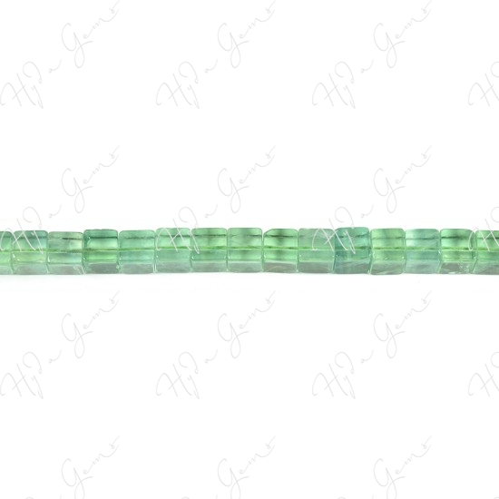 Green Fluorite Cube Beads