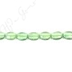 Green Fluorite Flat Oval Beads