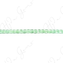 Green Fluorite Flat Square Beads