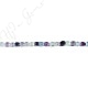 Rainbow Fluorite 4-Face Oval Beads