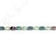 Rainbow Fluorite 4-Face Oval Beads