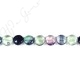 Rainbow Fluorite Coin Beads