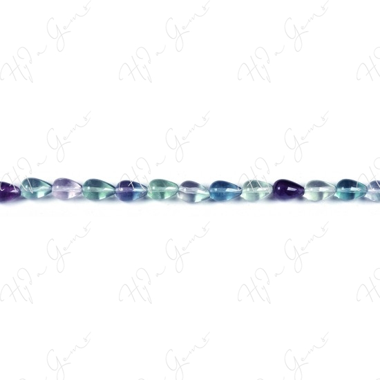 Rainbow Fluorite Drop Beads