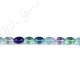 Rainbow Fluorite Drum Beads