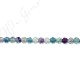 Rainbow Fluorite Clover Flower Beads