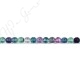 Rainbow Fluorite Lotus Beads