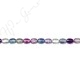 Rainbow Fluorite Flat Oval Beads