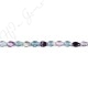 Rainbow Fluorite Pear Beads