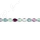 Rainbow Fluorite Pear Beads