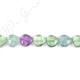 Rainbow Fluorite Pear Beads