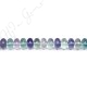 Rainbow Fluorite Roundel Beads