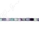 Rainbow Fluorite Flat Rectangle Beads