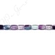 Rainbow Fluorite Flat Rectangle Beads