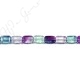 Rainbow Fluorite Flat Rectangle Beads