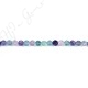 Rainbow Fluorite Round Shaped Beads