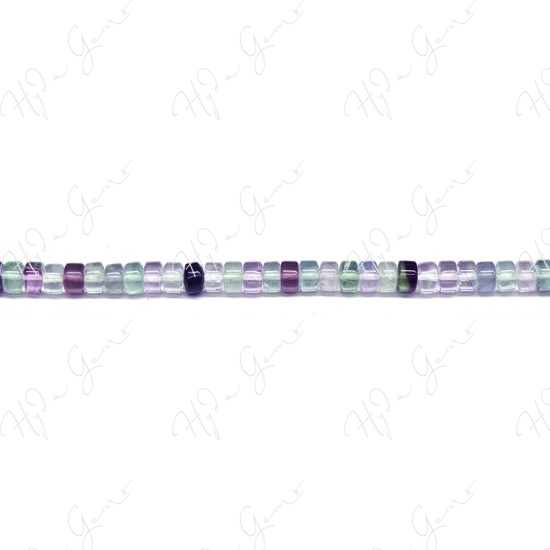 Rainbow Fluorite Tube Beads