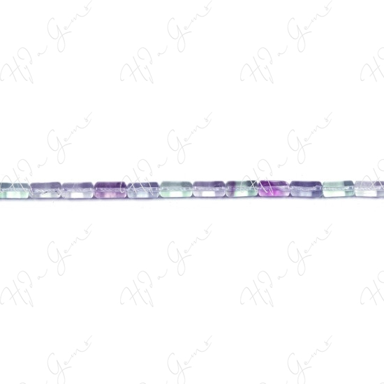 Rainbow Fluorite Tube Beads