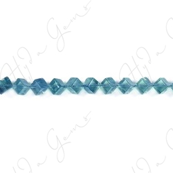 Blue Fluorite Cube Beads