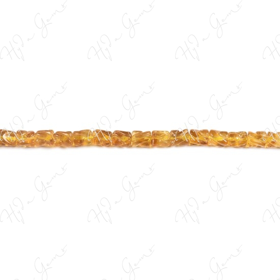 Yellow Fluorite Tube Beads