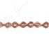 Gold Sand Stone Rhombus Beads