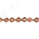 Gold Sand Stone Rhombus Beads