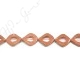 Gold Sand Stone Rhombus Beads