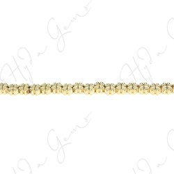 Hematine Carat Gold Color Plated [W] Snowflake Beads