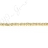 Hematine Carat Gold Color Plated [W] Snowflake Beads