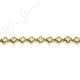 Hematine Carat Gold Color Plated [W] Snowflake Beads