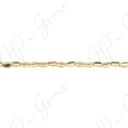 Hematine Carat Gold Color Plated [W] Leaf Beads