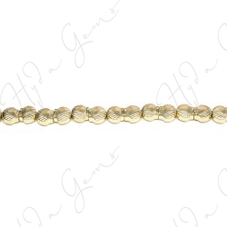 Hematine Carat Gold Color Plated [W] Shell Beads