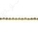 Hematine Carat Gold Color Plated [W] Snowflake Beads