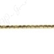 Hematine Carat Gold Color Plated [W] Flat Square Beads