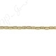 Hematine Carat Gold Color Plated [W] Oval Tube Beads