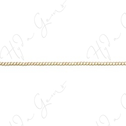 Matte Hematine Carat Gold Color Plated [W] Heart Beads