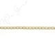 Matte Hematine Carat Gold Color Plated [W] Oval Tube Beads