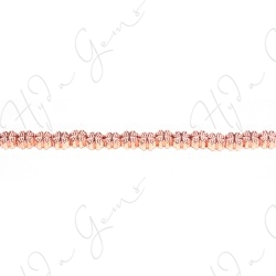 Hematine Rose Gold Color Plated [W] Snowflake Beads