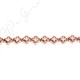 Hematine Rose Gold Color Plated [W] Snowflake Beads