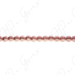 Hematine Rose Gold Color Plated [W] Coin Beads